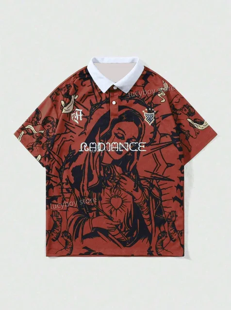 トップス the virgins stripe polo カットソー(長袖+七分) the Virgins - the virgins stripe polo