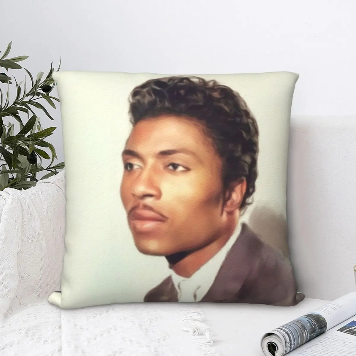 

Little Richard, Music Legend Square Pillowcase Polyester Pillow Cover Velvet Cushion Decor Comfort Throw Pillow For Home Car