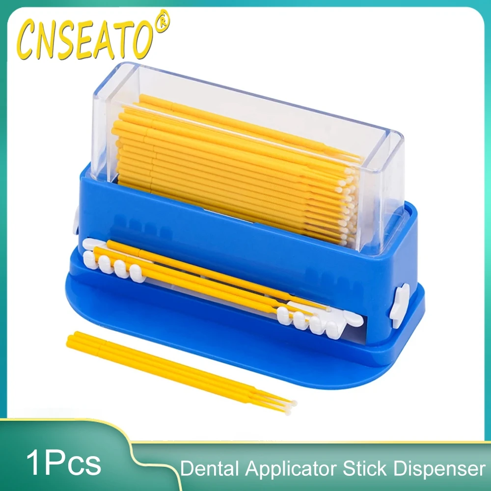 

Dental Micro Applicator Dispenser Holder Disposable Brush Stick Cotton Tip Swab Eyebrow Eyelash Extension Tools Storage Box Case