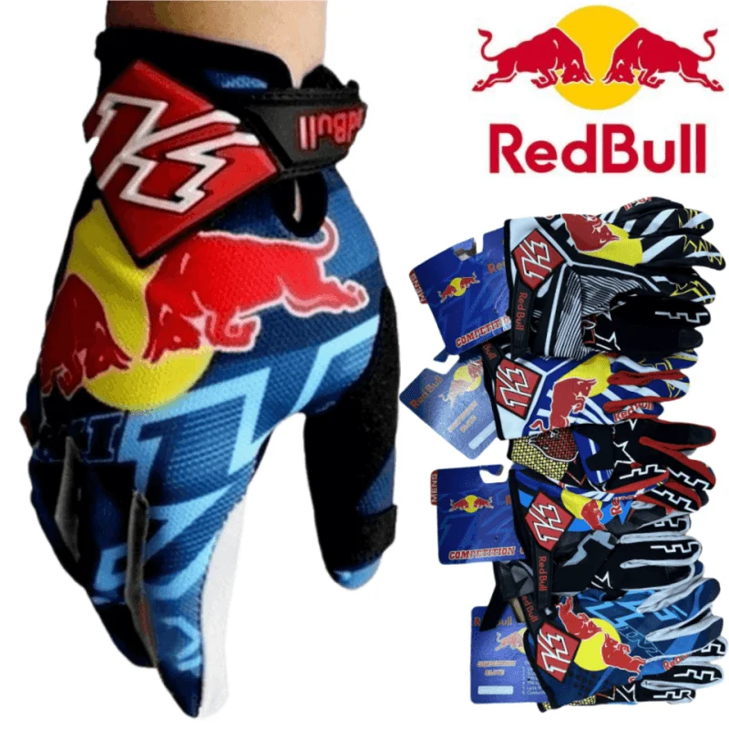 Full Finger Red Bull Racing Gloves 1
