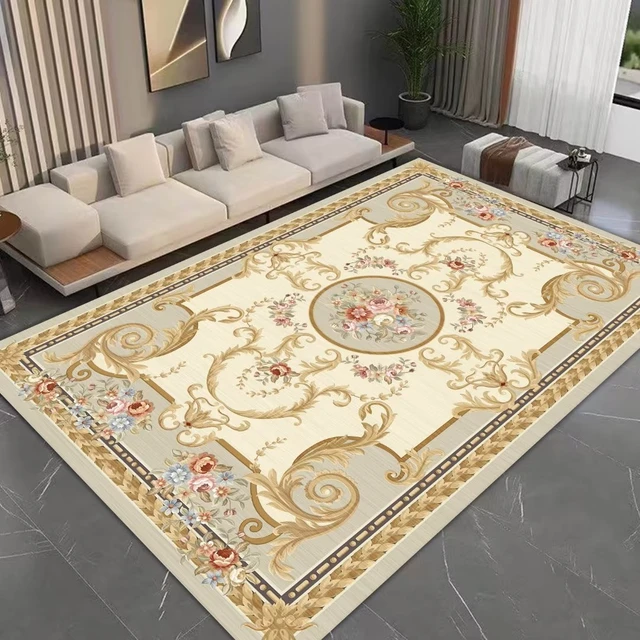 Alfombras de lujo europeas para sala de estar, 200x300, decoración del  hogar, alfombras de área grande, decoración del dormitorio, Alfombra de  salón, alfombrillas lavables - AliExpress