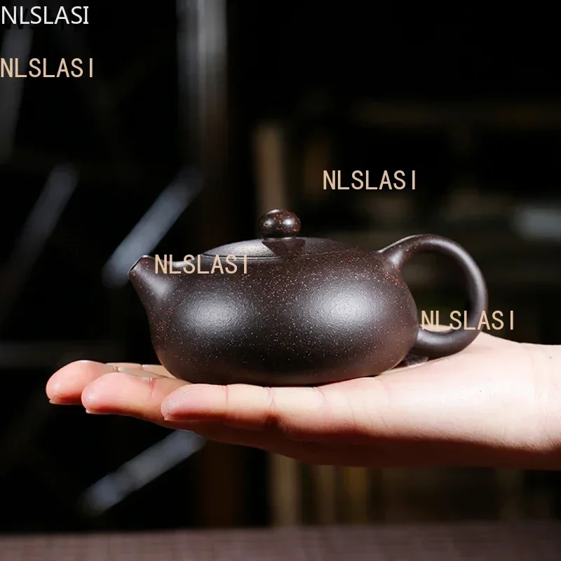 中国宜興ティーポット紫粘土西石ポット手作りユニークな形状ポット