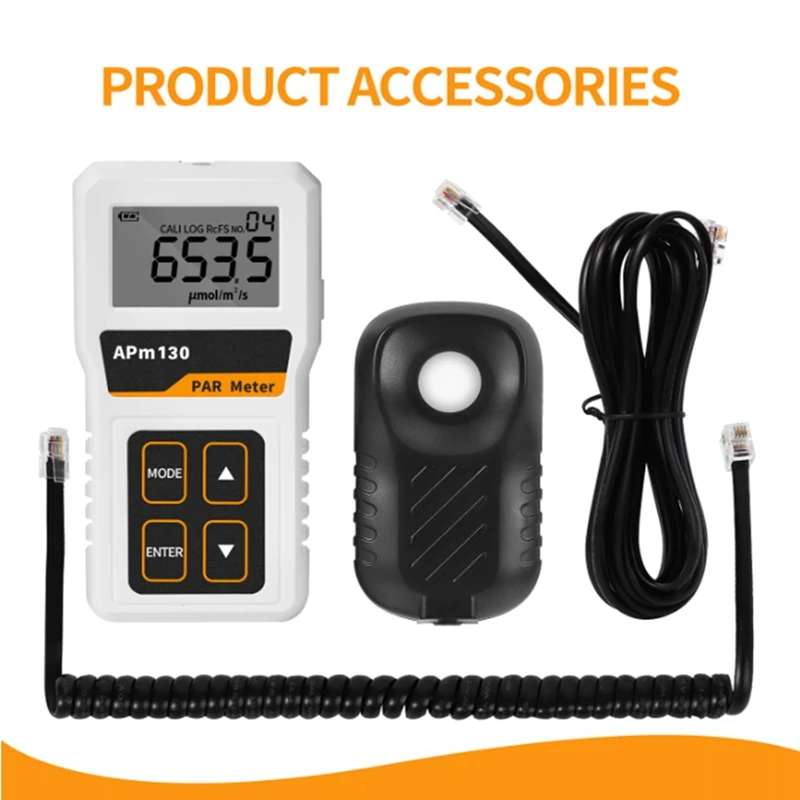 Quantum PAR Meter For Led Grow Lights,High Precision PPFD Meter With 400-700Nm Range 3