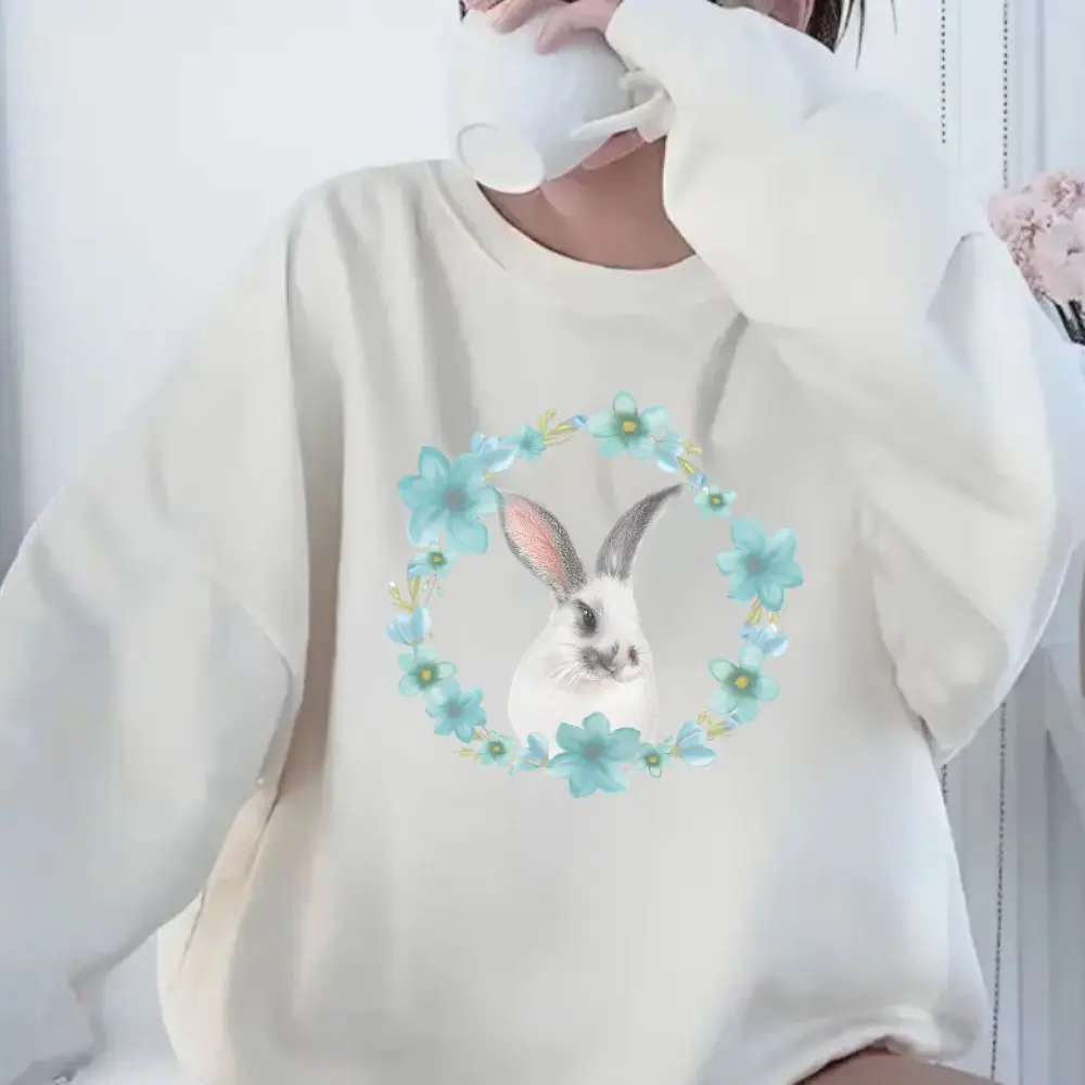 

Coquette Bunny Sweatshirt Cute Comfort Colors Pullover Clothes Gift For Her 2024 Trendy Sweet Style Hoodies Tshirt for Women