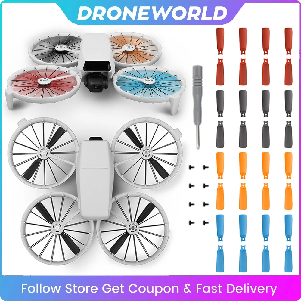 Propeller 8Pcs Sunnylife Colorful Lightweight Silent Wing Personalization For DJI Flip 4022F Accessories Drone Accessories Drone Propeller