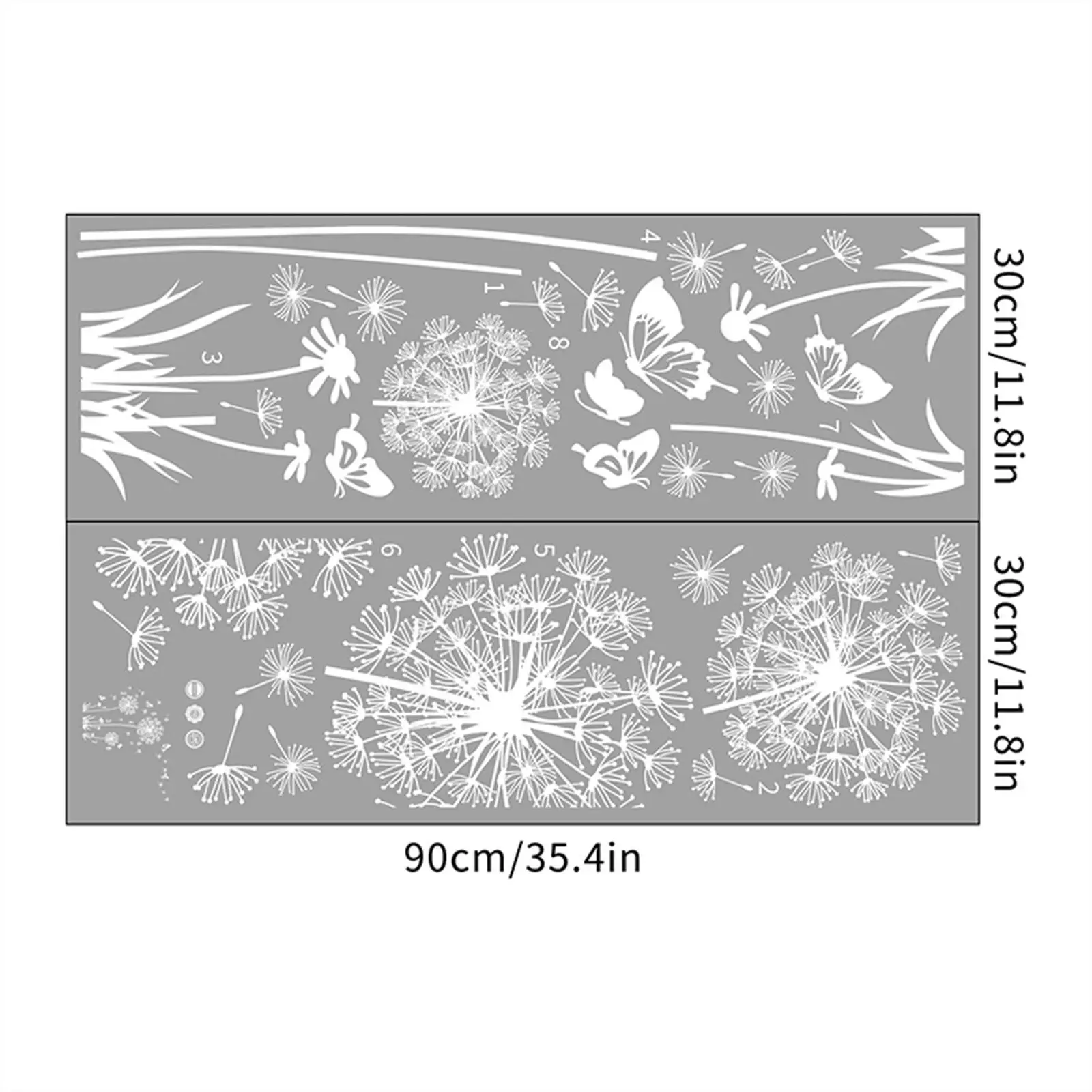 DIY White Dandelion Wall Sticker Decals Waterproof Decorative Peel and Paste Butterflies Flying for Sofa Backdrop Accessory DIY White Dandelion Wall Sticker Decals Waterproof Decorative Peel and Paste Butterflies Flying for Sofa Backdrop Accessory