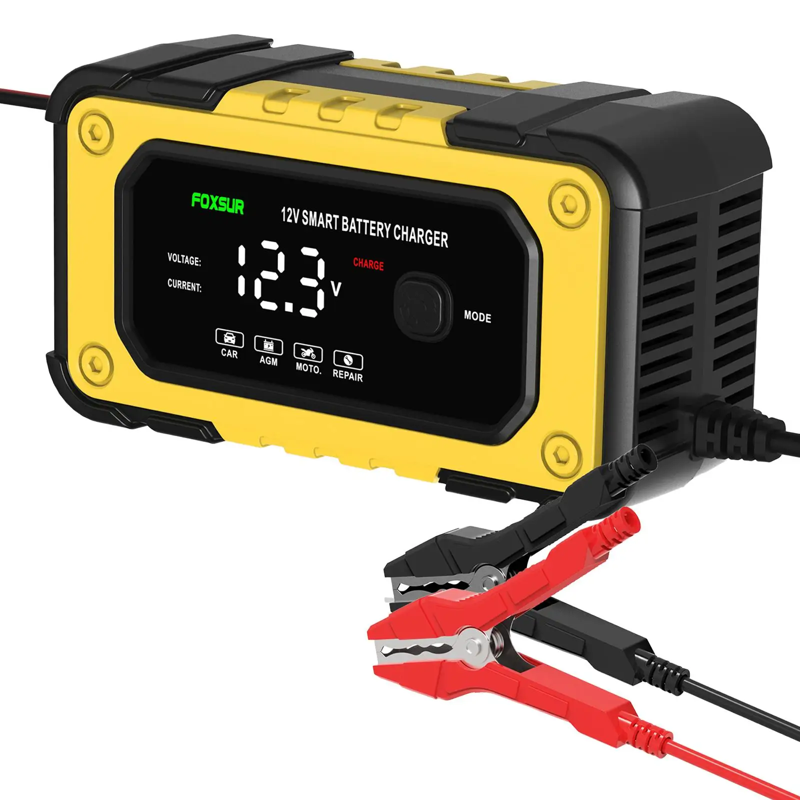 Car Battery Accessories Smart Car Battery Charger Trickle Charger for Van Agricultural Vehicles