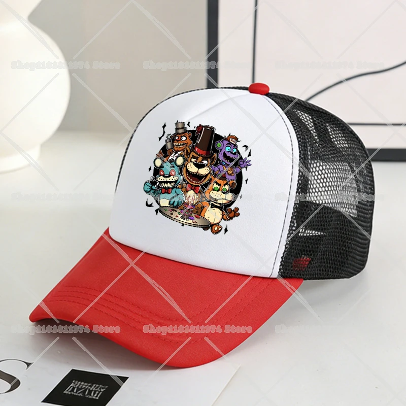 Five Nights at Freddy's Themed Mesh Baseball Cap - Cartoon Sports Hat