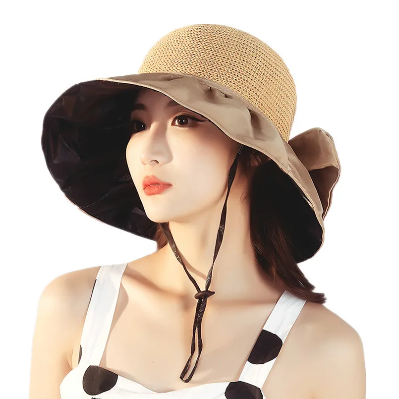 

Women's Hat Summer Hat UV Protection Fashionable Big Brim Sun Protection Cap Beach Sun Hat Travel Visor Panama