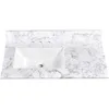 36x22 Inch Bathroom Vanity Top with Sink,Vanity Countertop 8 Inch Faucet 3 Hole Spread with Backsplash(Not included Faucet) 3