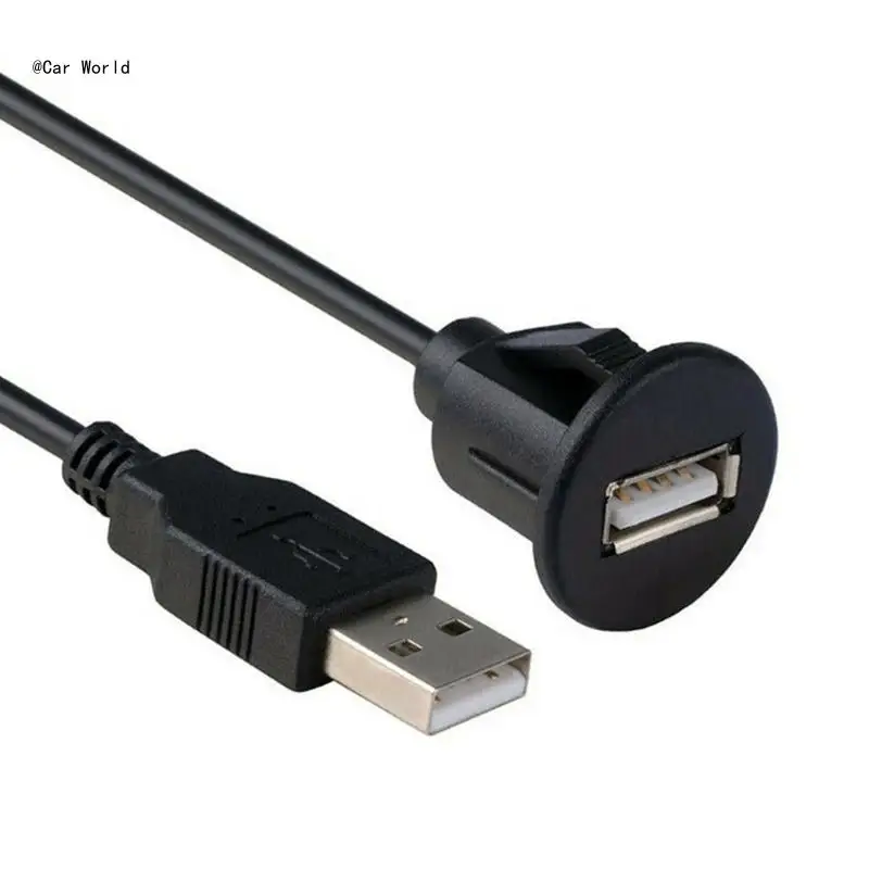 

6XDB 1M Кабель с разъемом USB2.0 Автомобильный удлинитель для скрытого монтажа на приборной панели Аудио линия