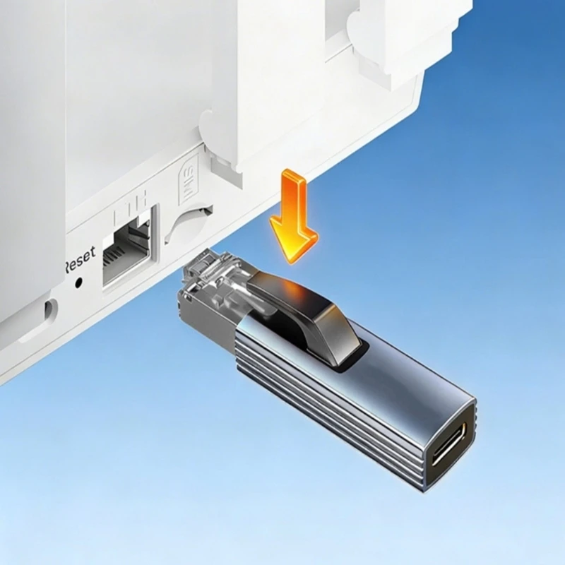 고성능 USB C RJ45 이더넷 어댑터로 업무 및 엔터테인먼트를 위한 안정적인 1000Mbps 네트워킹 가능