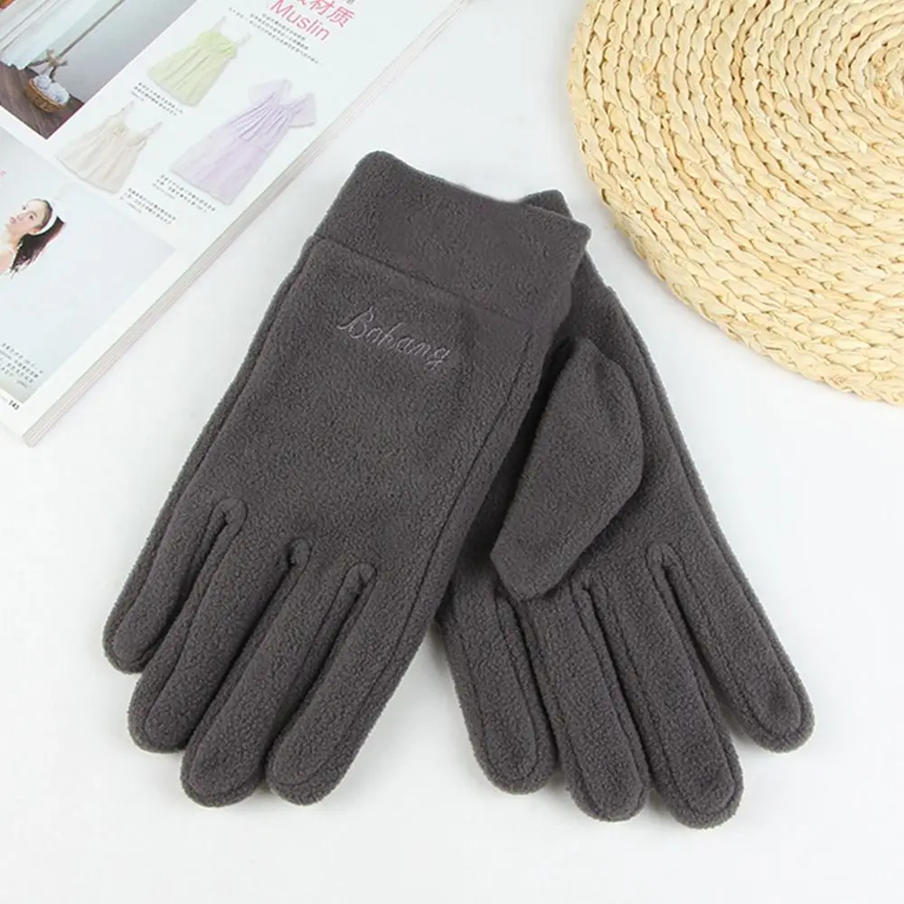 New Fashion Riding Driving Gloves Autumn Winter Outdoor Sport Thick  Full Finger Mittens Men Gloves Women Gloves