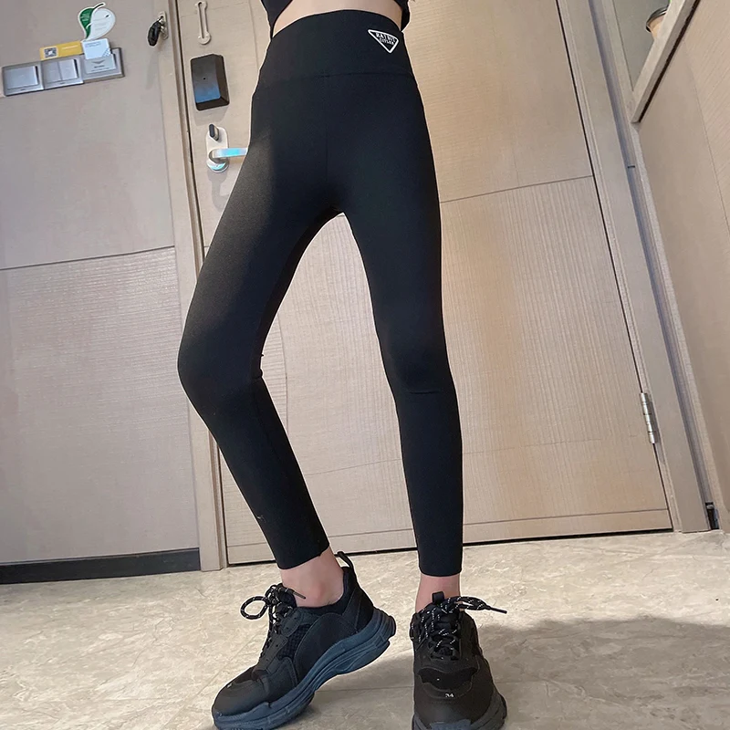 Acquista Leggings corti senza maniche da ragazza, set in due pezzi per  abbigliamento da ginnastica per adolescenti stile estivo