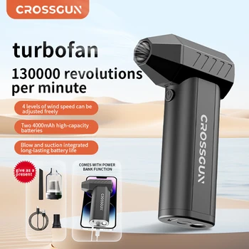 CROSSGUN New Jet Fan Strong Portable Power Handheld Dust Elimination Computer Hurricane Storm Source Turbo Jetfan LED X6 Pro 1