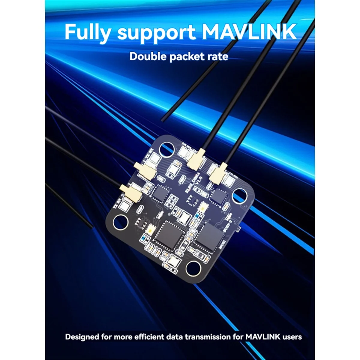 Y16A For RadioMaster DBR4 2.4G/915MHz ELRS Receiver Dual-Band Dual-Channel Gemini Receiver for FPV Drone DIY Parts