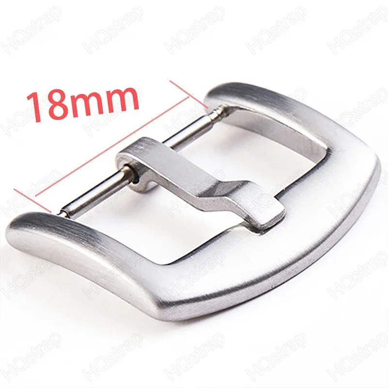 Stainless Steel Buckle - Watch Strap Clasp in Silver & Black for Watch Accessories and Repair