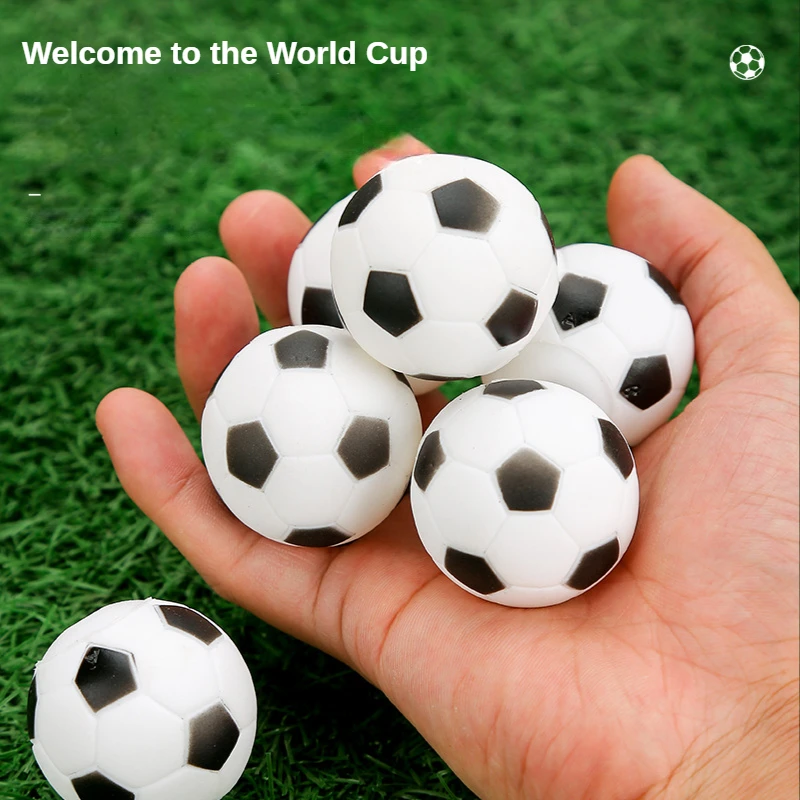 6pcs 32mm Plastique Football Table Babyfoot Balle Mini Botteur Striker  Blanc +