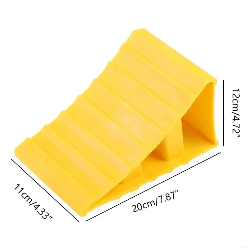 462A Wheel for Triangle Skid Stop 2Pcs Wheel Chocks Stop Slider Block for Car Truck Travel Trailer RV Accessories
