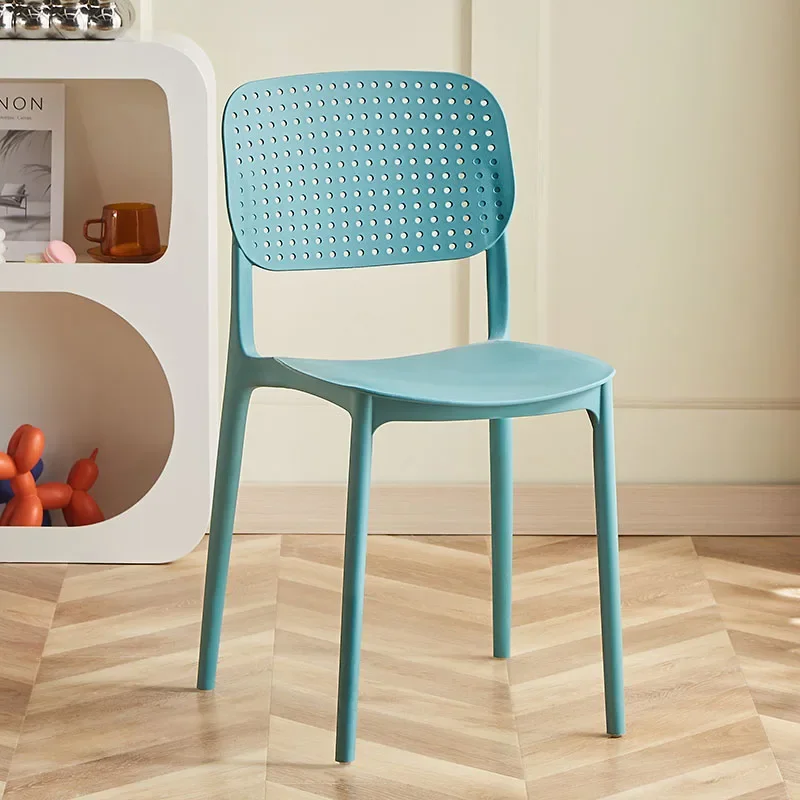 

Stackable Minimalist Dining Chairs Modern Plastic Garden Stool Chair Outdoor Living Room Nordic Style Silla Comedor Furniture