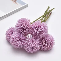 30cm Artificial Flower Dandelion Ball Chrysanthemum Fake Flower Living Room Potted Flower Arrangement Wedding Decoration 6