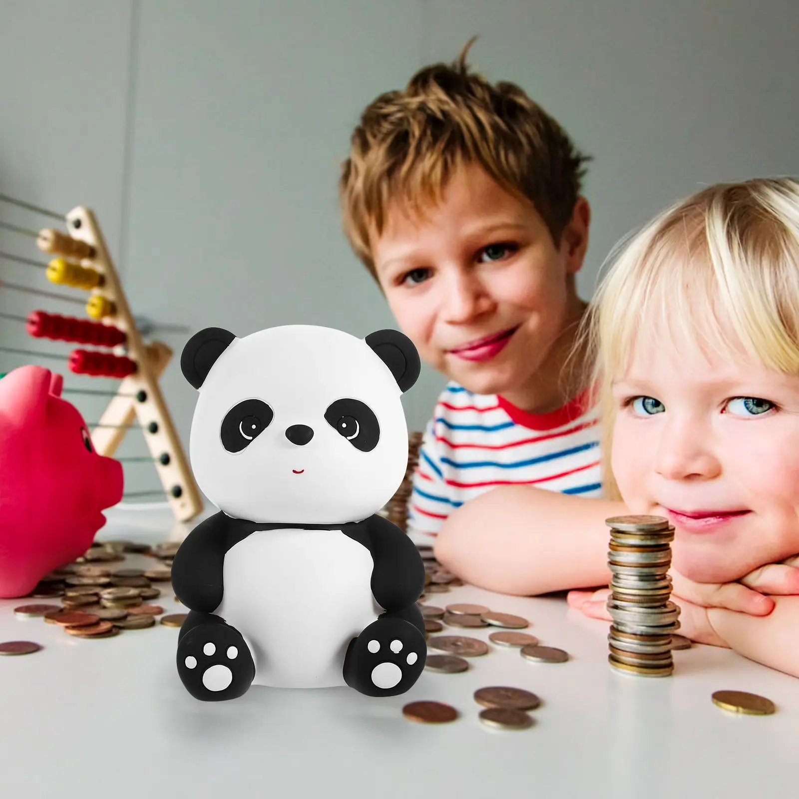Piggy Bank Cartoon Coin Panda Shaped Jar Desktop Saving Pot Party Decoration Money The Animal 4