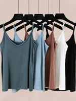 Slimming Effect Modal Svel V-Ne Tank Top Thin Inner Wear for Women Large Size Underwear Comfortable Breathable Base S... - Image 2