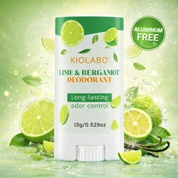 Citrus Fresh Deodorant Stick - Long - Lasting Odor Control with Natural Lime & Bergamot Fragrance (15g)