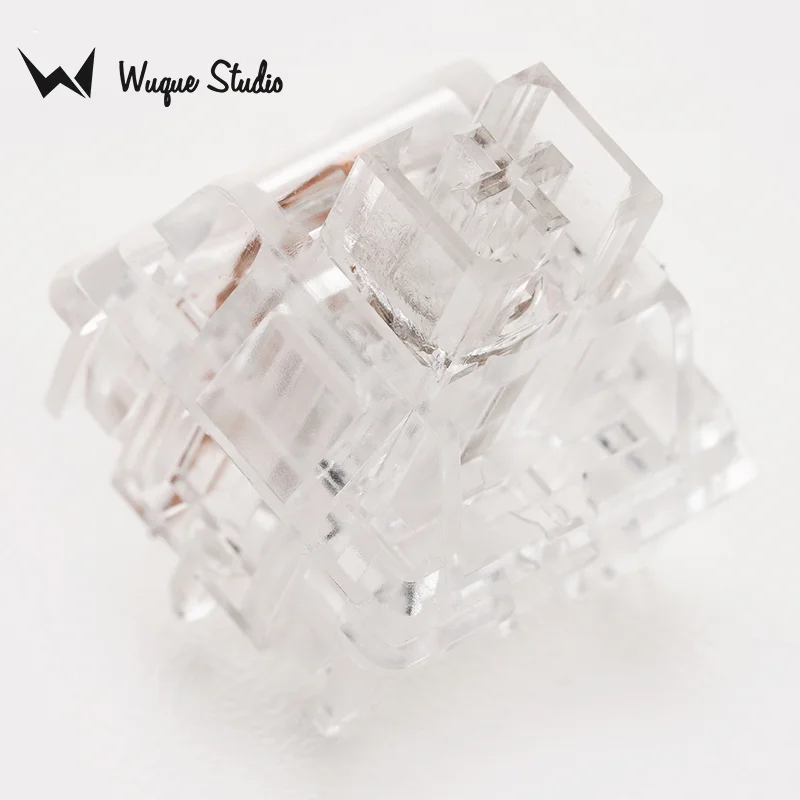 Wuquestudio ws Switch Completo Translúcido Habitação de Computador Haste de Náilon Feedback Linear 35 Pcs Fot Teclado Mecânico Personalizado
