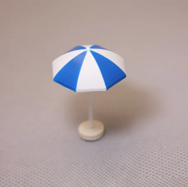 Summer Beach Landscape Ornaments with Boat, Starfish, Sun Umbrella, and Lifebuoy