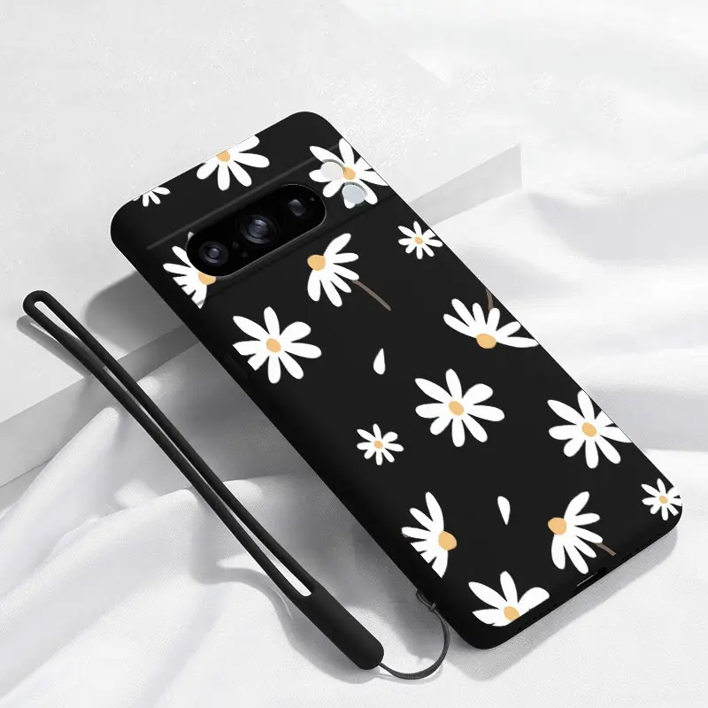 Sunflower White Silicone Bracelet Phone Case Cover