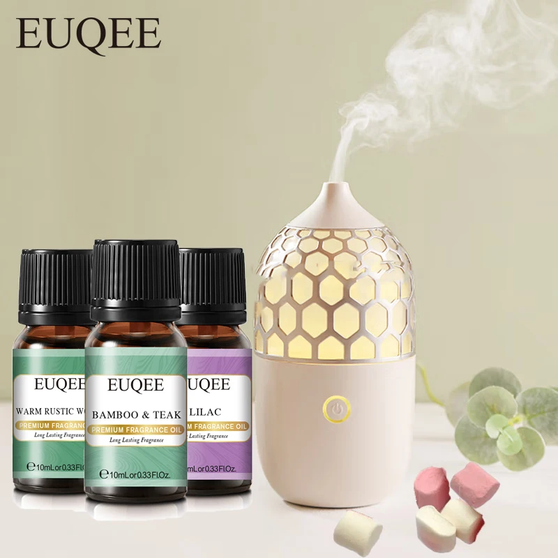 EUQEE 10ml Premium Fragrance Oil Leather Bay Rum Christmas Wreath