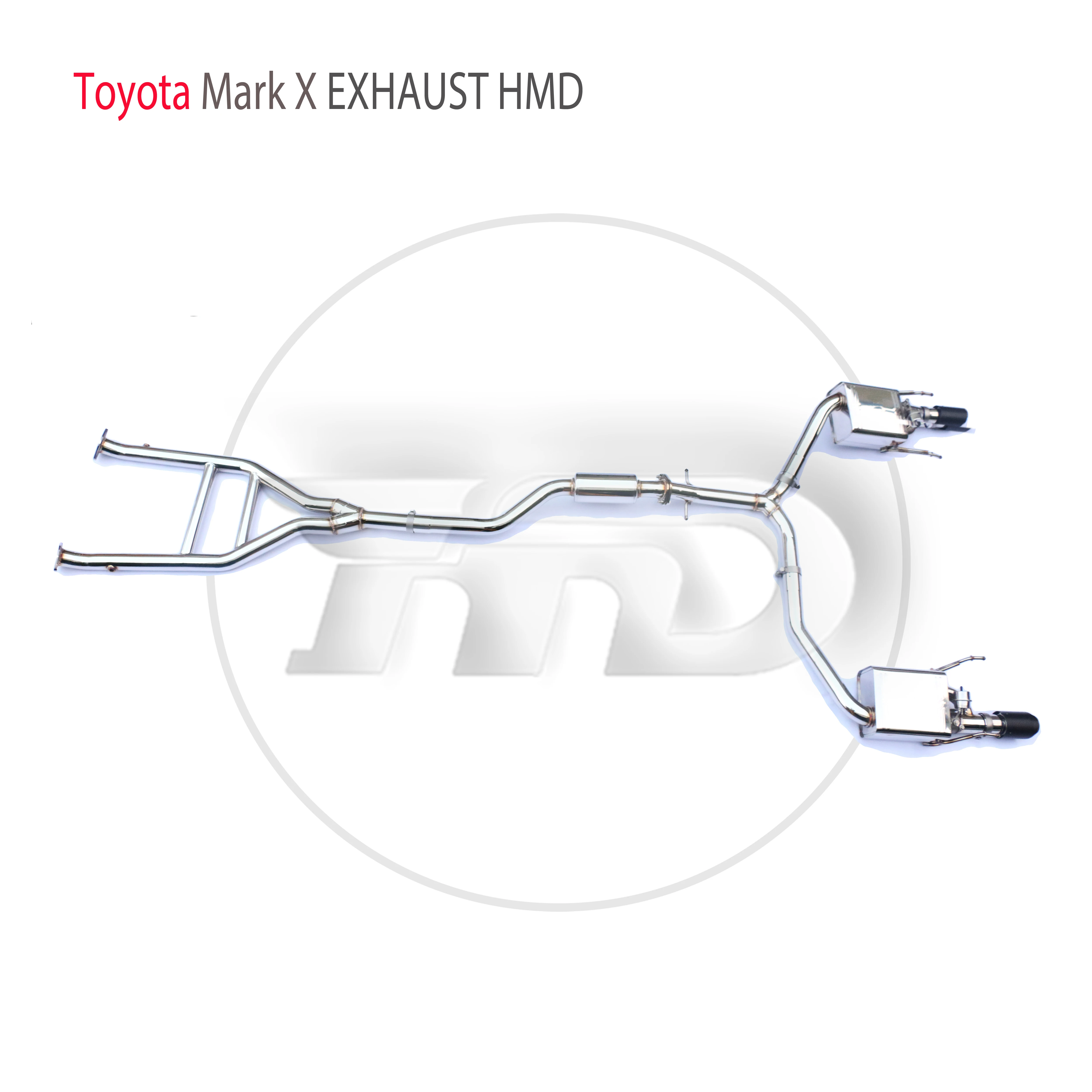 

HMD Stainless Steel Exhaust System Performance Catback is Suitable for Toyota MarkX REIZ Car Valve Muffler