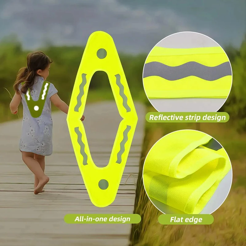 Children's High Visibility Vest Safety Vests Breathable High Visibility Vests for Jogging Walking Bicycle for Children from 3-6