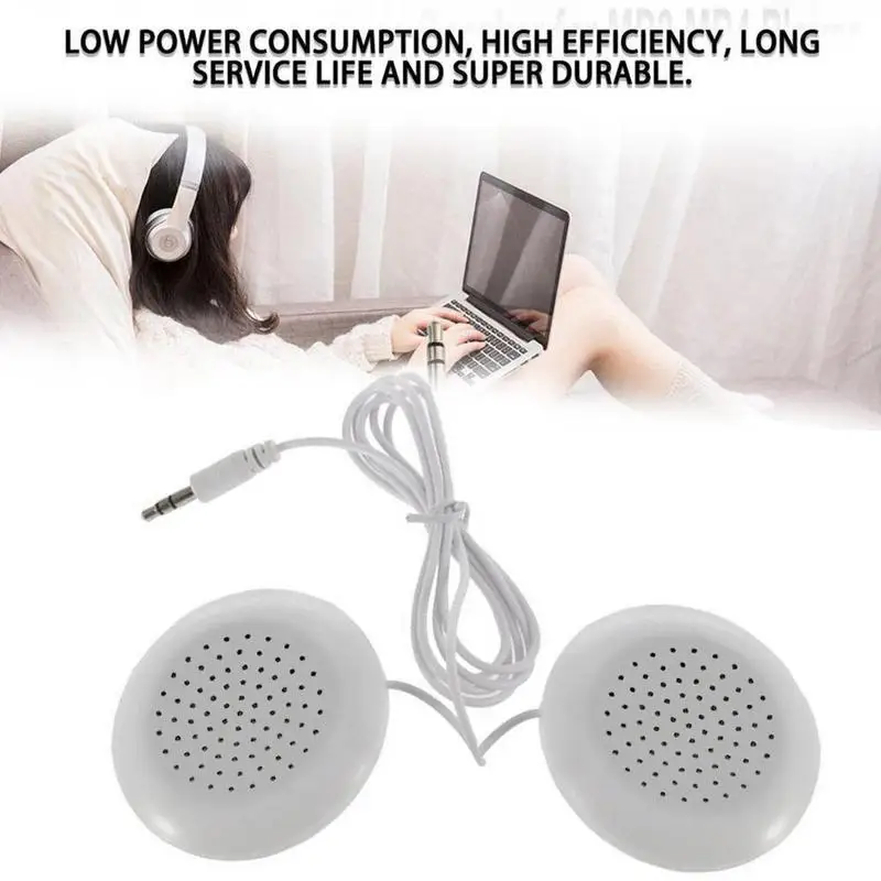 Audio Music Player LCD Monitor Speaker 1Set 3.5 mm Plug Universal Mini Neck Pillow Speaker Player Pillow For Phone Box MP3 Music pod MP4 Accessories Sound Speak