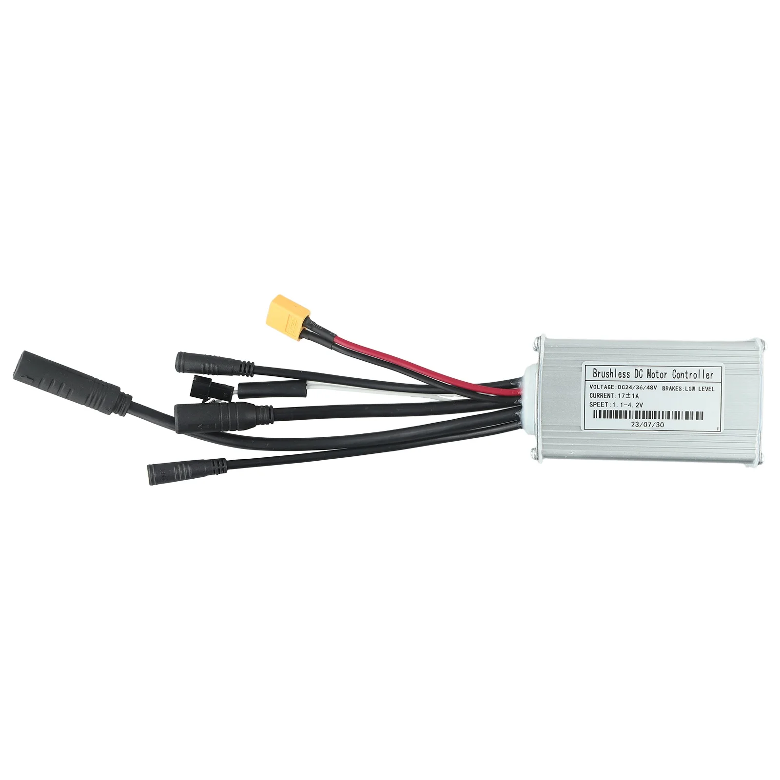 17a E-Bike-Controller 24v36v48v-17a 350w 6 mosfets E-Bike-Kit Sinus-Drei-Modus-Elektrofahrrad-Ersatzteile – Detail 1