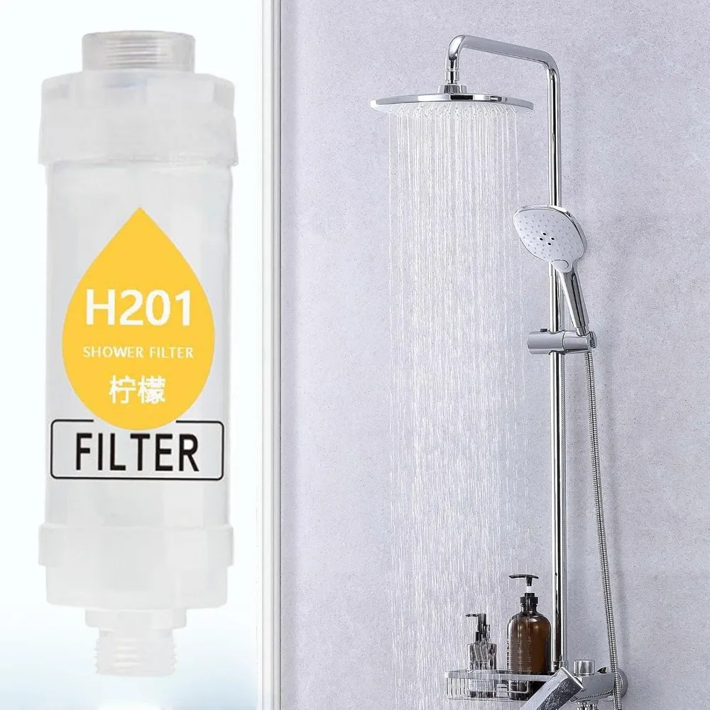 Water Softener, Soft& Improve Hair / Skin Fragrance Chlorine Removal,Bathroom Accessories Scented Shower Head Filter,