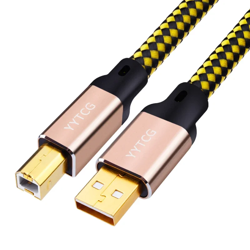 YYTCG 2 фута3 фута5 футов HIFI USB кабель DAC A-B Alpha 6N OCC Digital AB Audio A to B высококачественный USB кабель 1 м 2 м 3 м 8 м (art.: 3920c4e138ecb) - 3920c4e138ecb
