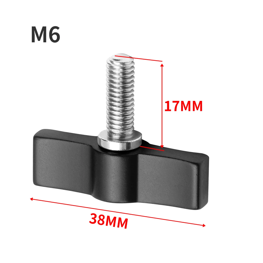 FEICHAO T-Type / L Shape Metal Handle Adjustable Screws M4 M5 M6 Hand Tighten Screw Bolt for DSLR Camera Photography Spare Parts