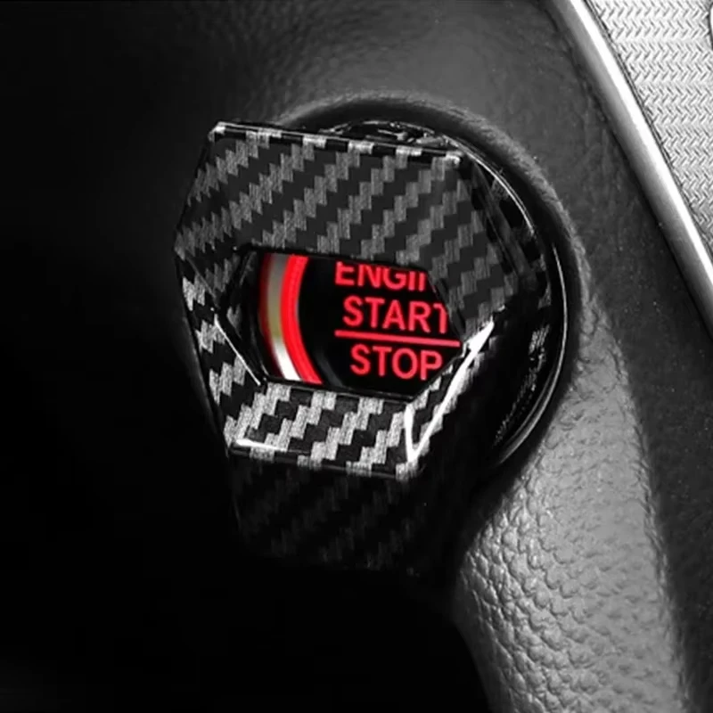 Engine Start Stop Switch Protective Decorative Cover - Auto Interior Accessory
