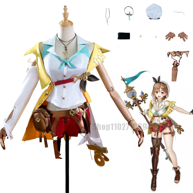 

Game Anime Atelier Ryza 2 Reisalin Cosplay Costume Set Reisalin Stout Cosplay Costume Ryza Cosplay Dress Uniform Suit Female