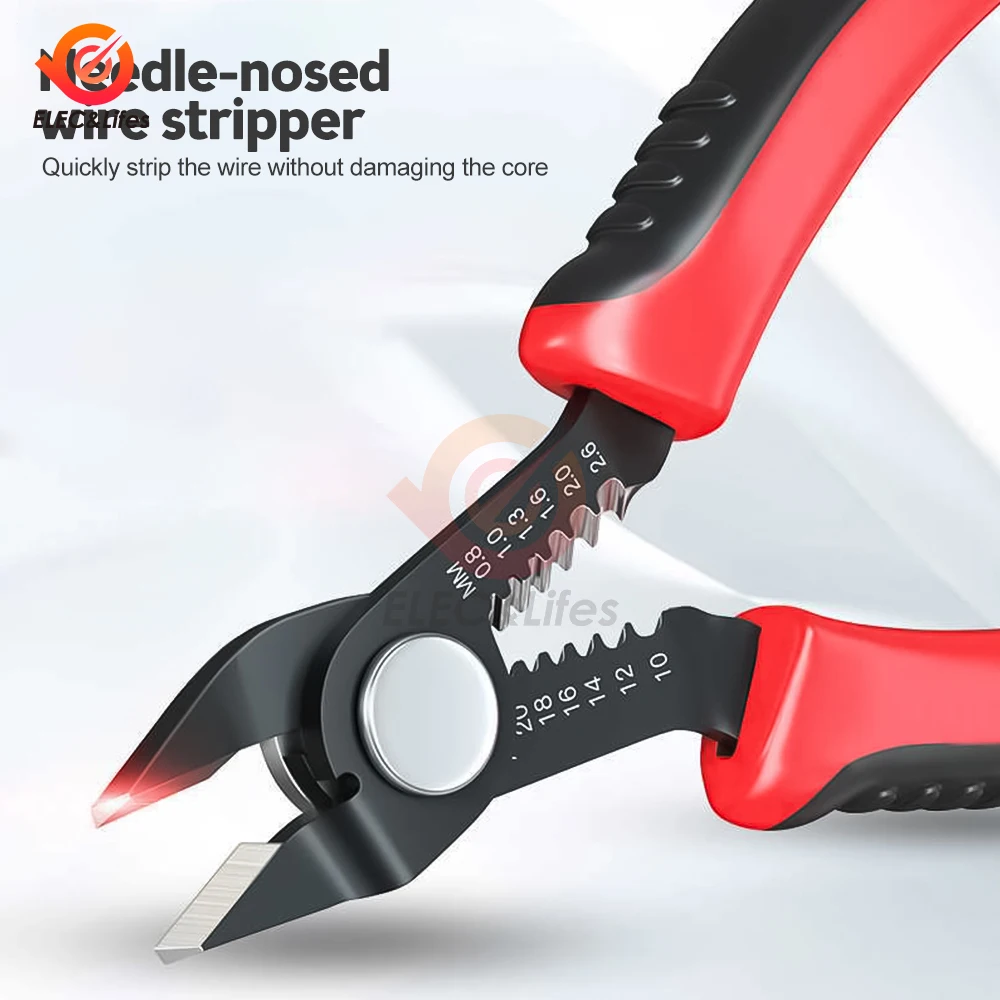 Multifunctional Wire Stripper Pliers Tools Automatic Stripping Cutter Cable Wire Crimping Electrician Repair Tools 10-14 Sex Image Hq