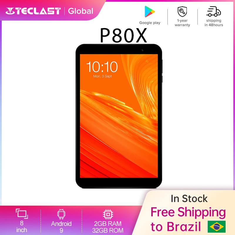 Teclast P80X 8 Inch IPS Tablet 4G Network&Call A55 64 Bit 8 Core Android 9 1280x800 2GB RAM 32GB ROM Tablets PC Dual Cameras GPS