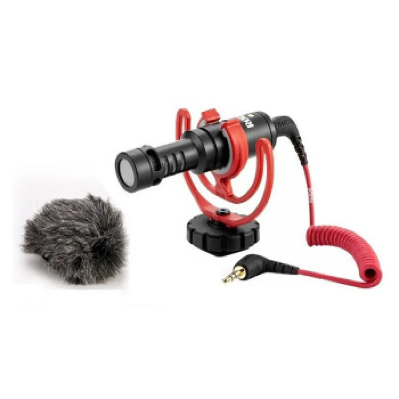 

Original Rode VideoMicro Recording Microphone Interview Microfone with Deadcat for Canon Nikon DSLR Camera for iPhone Smooth Q