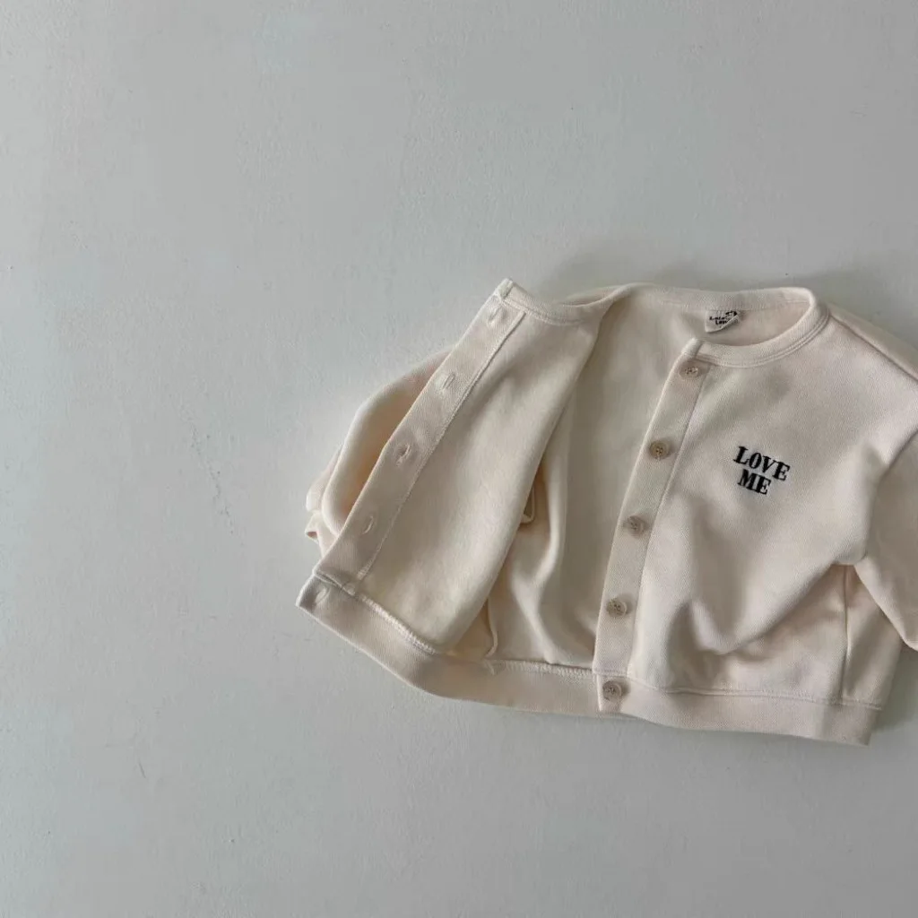 Autumn New Baby Long Sleeve Letter Jacket Infant Girl Cotton Coat Toddler Boy Casual Cardigan Children Clothes baby jacket