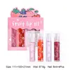 Rolling Bead Lip Oil Set of Four Moisturizing Lotion, Hydrating Roller Ball Mouth Oil, Anti-Drying, Colorless and Transparent 5