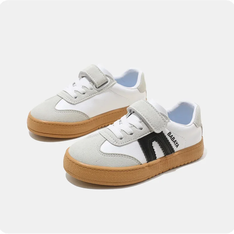 

NEW Children's Skate Shoes Girls White Sneakers 2023 Autumn New Fashion Boys Canvas Shoes Kids Sports Shoes