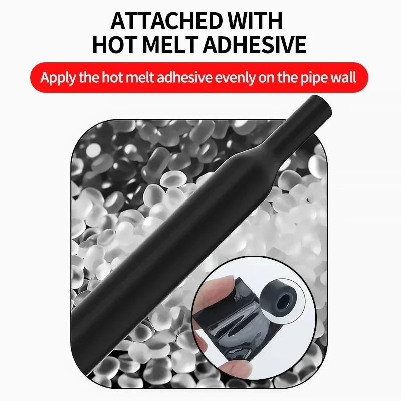 100 Meters/ 10M Heat Shrink Tube 4:1 Wires Shrinking Wrap Tubing Wire Connect Cover Protection Cable Electric Cable Shrinkable
