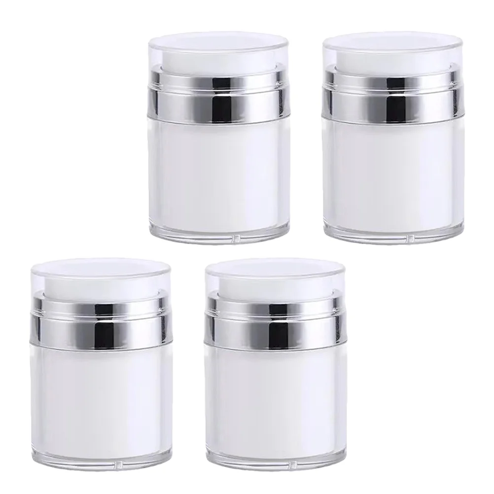 

Press Cream Jar Airless Lotion Dispenser Sub Bottle Empty Refillable Sample Container Pot Travel