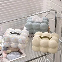 Cotton Candy Drawer Tissue Box Ceramic Light Luxury Home Living Room Creative Table Tissue Box Modern Ceramics Tissue Case